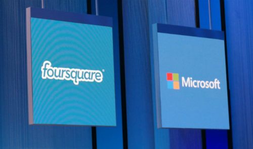Microsoft y Foursquare