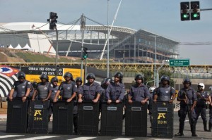 Estadio Brasil policias