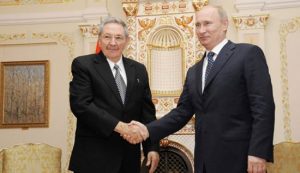 Raul Castro Cuba y Vladimir Putin Rusia
