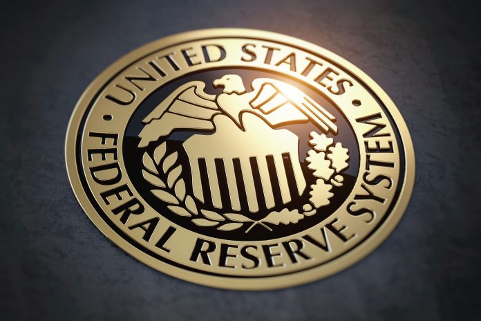 Symbol of FED federal reserve of USA.