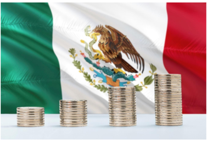 monedas-dinero-pesos-mexico-bandera