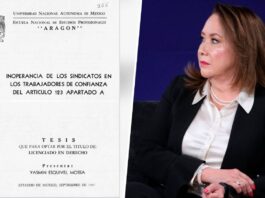 Análisis concluye que Yasmín Esquivel si plagió la tesis de Baez; UNAM informa que no puede revocar título profesional