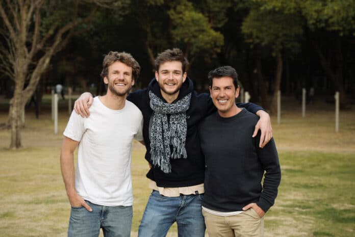 Nicolas Carayon, Mathis Renard y Carlos Barahona, fundadores de Vioo