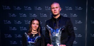UEFA premia a Aitana Bonmatí y Erling Haaland.