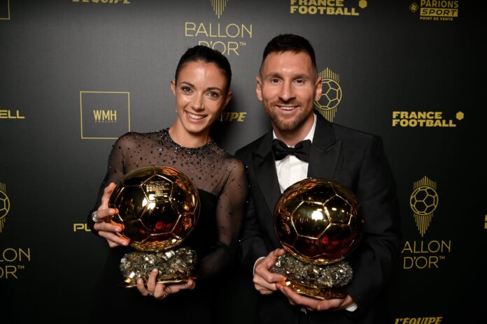 Aitana Bonmatí y Lionel Messi, campeones del mundo con España y Argentina respectivamente.