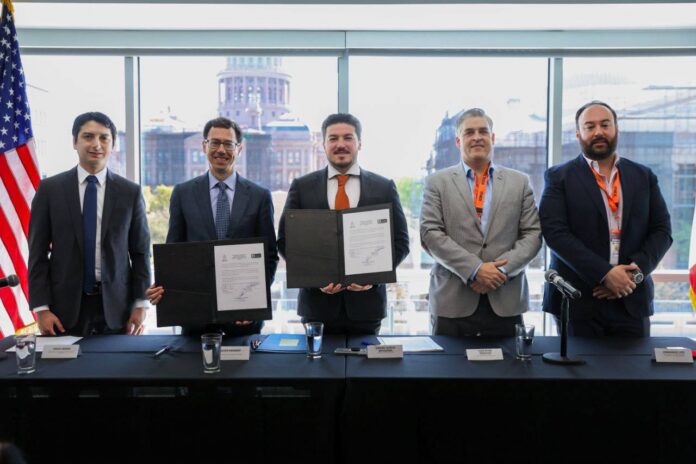 el gobierno de Nuevo León firmó este martes un convenio con la Texas Association Business, una de las organizaciones empresariales