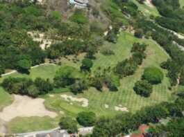 La suspensión de las actividades de golf en el Parque Nacional Tangolunda continúan, según informó la Secretaría de Medio Ambiente