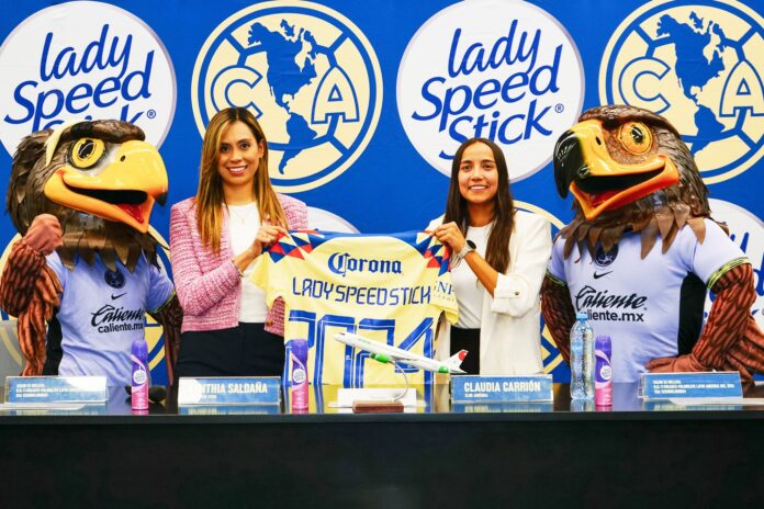 América Femenil y Lady Speed Stick firman acuerdo exclusivo.