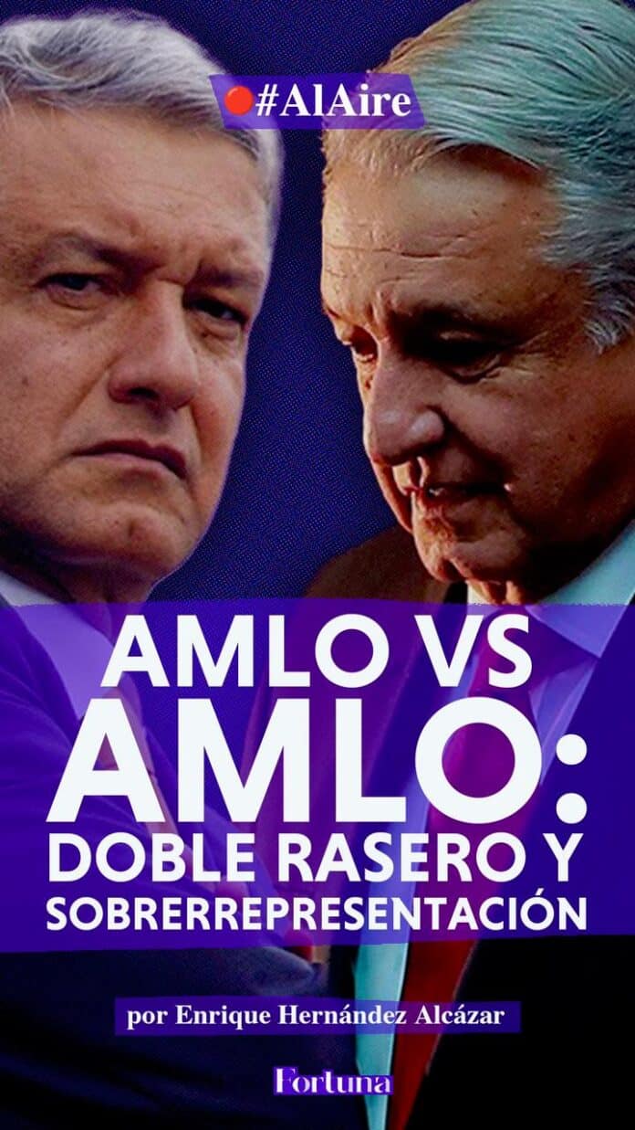 AMLO vs AMLO: doble rasero y sobrerrepresentación AMLO vs AMLO: doble rasero y sobrerrepresentación