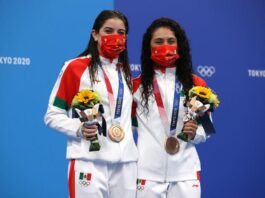 Las clavadistas Alejandra Orozco y Gaby Agúndez ganaron bronce en Tokio 2020.