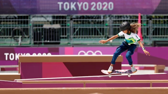 Skateboarding-Rayssa-Leal (1) Rayssa Leal, la "Fadinha" (pequeña hada), se hizo viral a los 7 años gracias a un video haciendo trucos con un vestido azul. / Foto: Getty Images