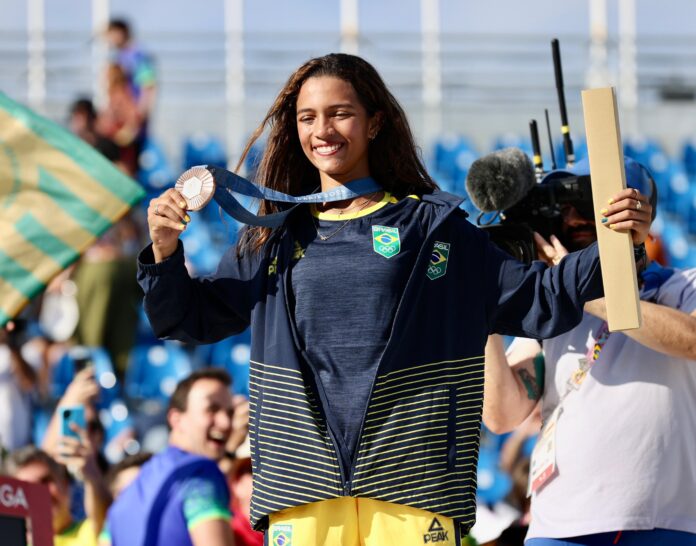 Rayssa Leal Rayssa Leal ganó a medalla de bronce en los Juegos Olímpicos de París 2024. / Foto: @timebrasil