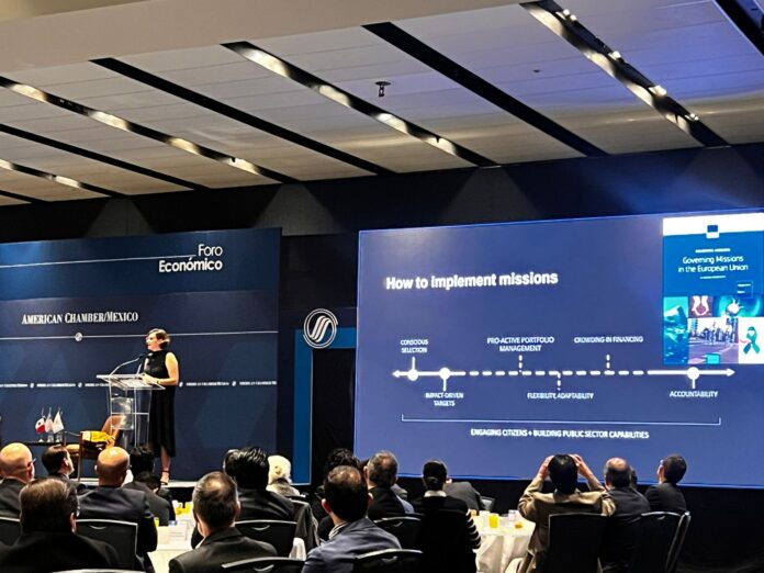 Mariana Mazzucato en México dejó un mensaje a los contratistas del gobierno: deben dar resultados