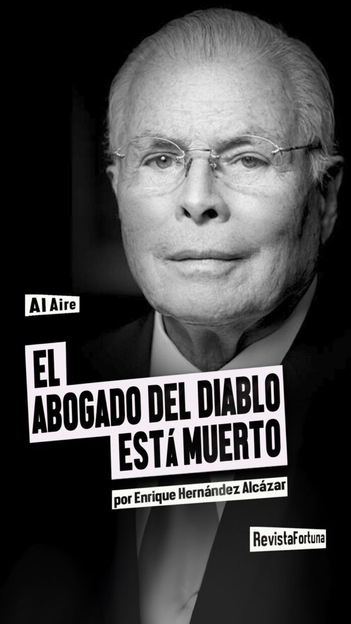 Ha muerto Juan Velázquez, el abogado del Diablo Ha muerto Juan Velázquez, el abogado del Diablo