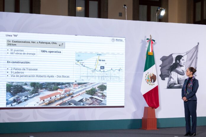 Sheinbaum anuncia avances e inversiones en infraestructura portuaria y el Corredor Interoceánico Sheinbaum anuncia avances e inversiones en infraestructura portuaria y el Corredor Interoceánico