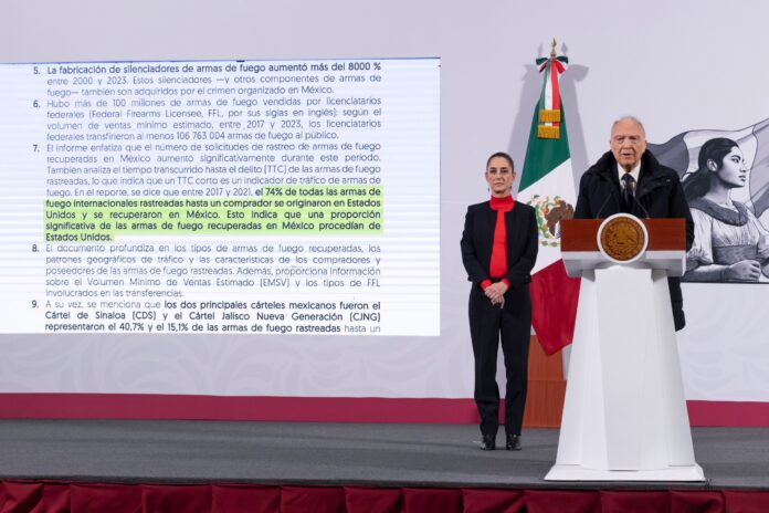Conspiración permite que ingresen armas a México para armar a carteles: Gertz Manero Conspiración permite que ingresen armas a México para armar a carteles: Gertz Manero
