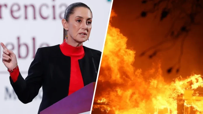 La presidenta de México, Claudia Sheinbaum, anunció este viernes que el Gobierno de México enviará un equipo de apoyo a Los Ángeles, California para ayudar en el combate a los incendios: La presidenta de México, Claudia Sheinbaum, anunció este viernes que el Gobierno de México enviará un equipo de apoyo a Los Ángeles, California para ayudar en el combate a los incendios: