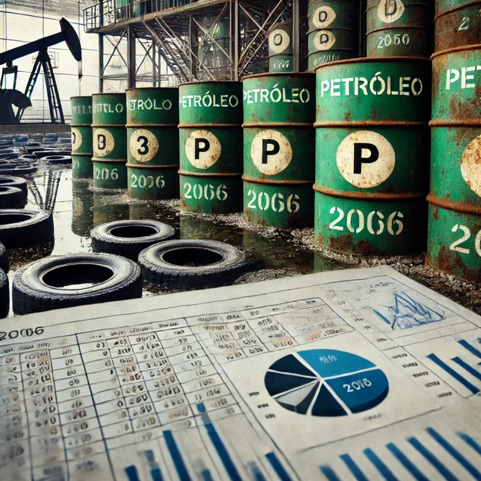 Entre 2006 y 2009, durante el gobierno de Felipe Calderón, las cifras de producción diaria de petróleo se ajustaron por contenido de agua, de acuerdo con información del INEGI y de Pemex. Las bases de datos y las estadísticas sobre producción de hidrocarburos durante el gobierno de Felipe Calderón indican que, al cierre de 2009, el INEGI reporta un ajuste en las cifras de producción cuando el número de barriles diarios pasó de 3.3 millones de barriles diarios a 2.6 millones para el cierre de 2009. Entre 2006 y 2009, durante el gobierno de Felipe Calderón, las cifras de producción diaria de petróleo se ajustaron por contenido de agua, de acuerdo con información del INEGI y de Pemex. Las bases de datos y las estadísticas sobre producción de hidrocarburos durante el gobierno de Felipe Calderón indican que, al cierre de 2009, el INEGI reporta un ajuste en las cifras de producción cuando el número de barriles diarios pasó de 3.3 millones de barriles diarios a 2.6 millones para el cierre de 2009.