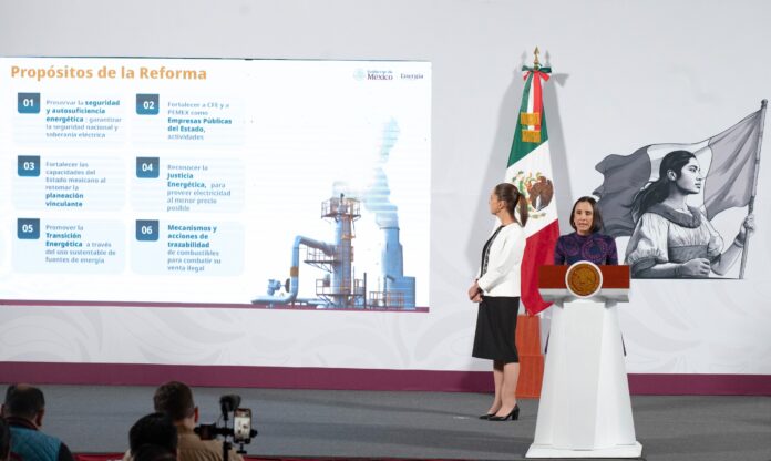 Gobierno impulsa justicia energética con nuevas reformas para fortalecer Pemex y CFE