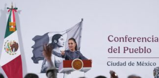 Sheinbaum rechazó este martes la estimación del Fondo Monetario Internacional ( FMI ) que proyecta una disminución