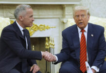 Aunque Trump valoró positivamente el tratado comercial trilateral con Canadá y México, el T-MEC, dijo que sus socios no lo han respetado
