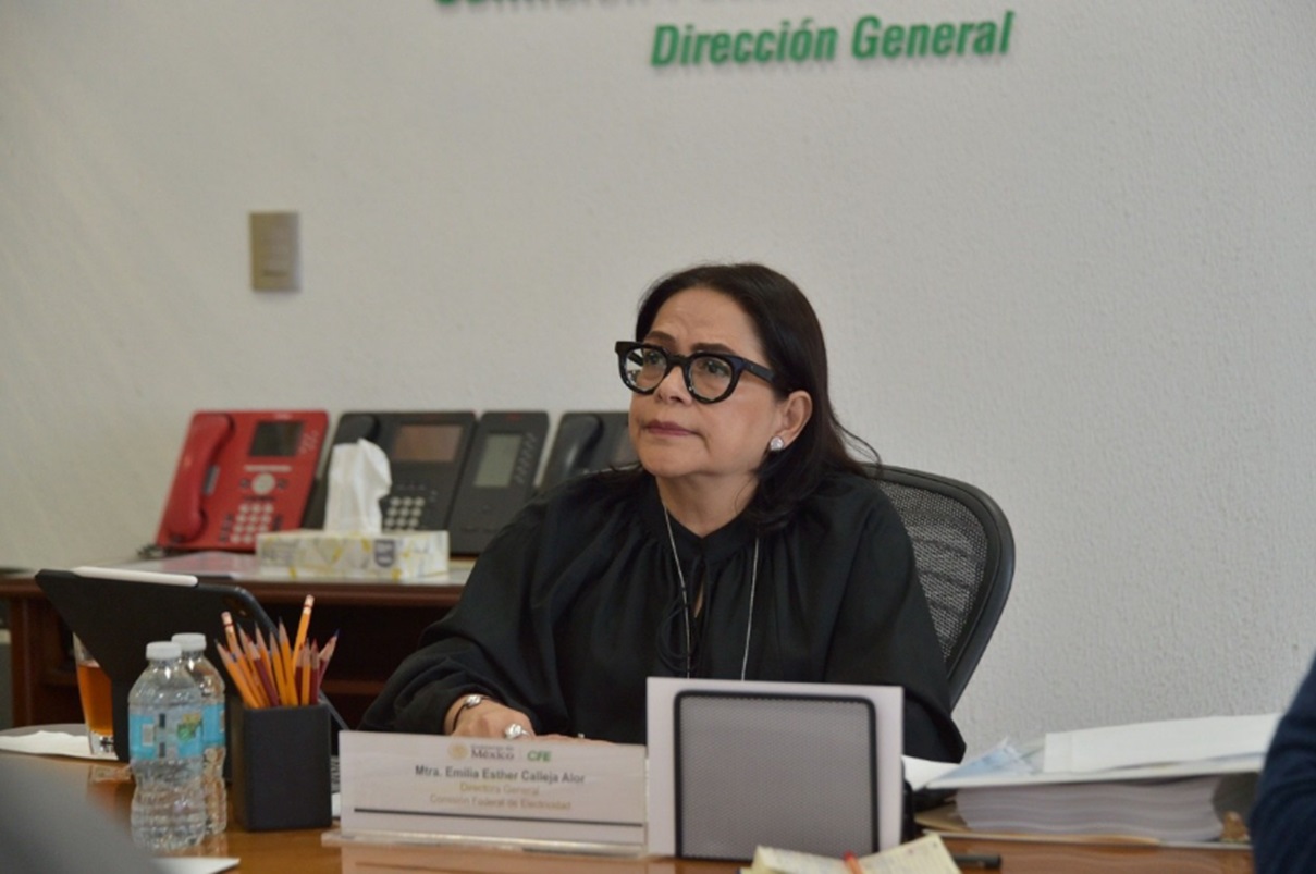 Directora General de la Comisión Federal de Electricidad (CFE), Emilia Calleja Alor.