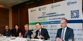Del 29 al 31 de octubre se llevará a cabo en Querétaro el 31º Congreso del Comercio Exterior, considerada la reunión más importante del sector exportador del país en donde los asistentes podrán participar en mesas de diálogo, talleres y conferencias donde se explorarán temas para impulsar la competitividad del sector exportador mexicano.