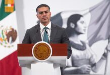 El secretario de Seguridad y Protección Ciudadana, Omar García Harfuch, detalló que entre los detenidos colombianos se encuentran nueve exmilitares