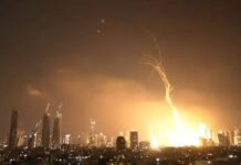 Ataques con misiles de Irán sobre Tel Aviv