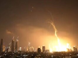 Ataques con misiles de Irán sobre Tel Aviv