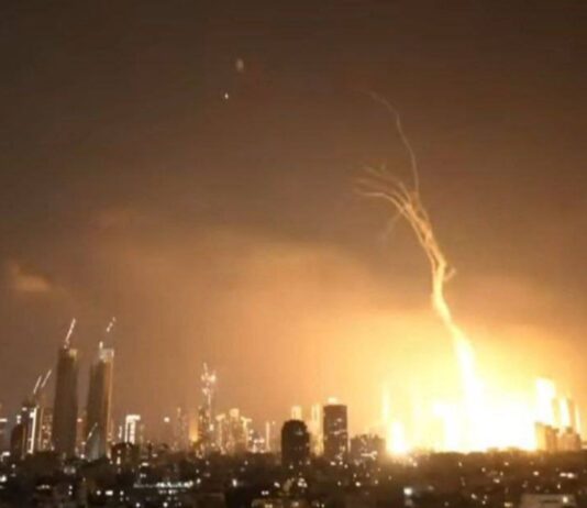 Ataques con misiles de Irán sobre Tel Aviv
