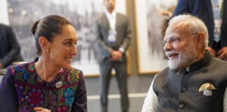 En el marco de la Cumbre del G7, la presidenta de México, Claudia Sheinbaum, y el primer ministro de India, Narendra Modi, sostuvieron