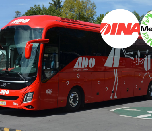 Durante la entrega del distintivo "Hecho en México" a Movility ADO, el secretario Marcelo Ebrard anunció que la empresa será la encargada de probar el autobús eléctrico "Taruk", ensamblado por Megaflux y DINA,
