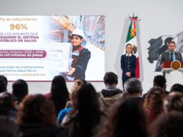 El gobierno de México anunció esta mañana que ya se ha adquirido el 96% de los medicamentos e insumos necesarios para garantizar el funcionamiento