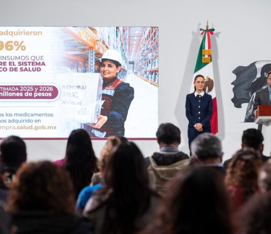El gobierno de México anunció esta mañana que ya se ha adquirido el 96% de los medicamentos e insumos necesarios para garantizar el funcionamiento