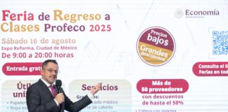 En apoyo a la economía familiar y con el objetivo de facilitar el regreso a clases, la Procuraduría Federal del Consumidor (Profeco) anunció