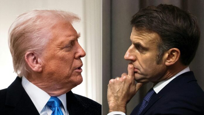 Donald Trump a Macron