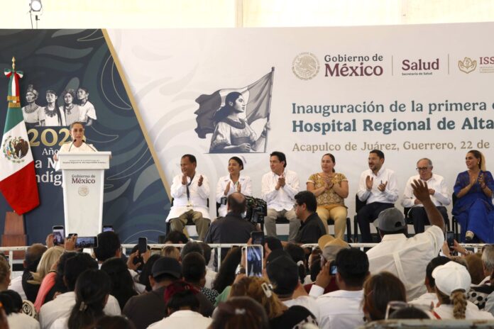 PRESIDENCIA-20250822-Inauguracio-Hospital-Regional-de-Alta-Especialidad-ISSSTE Inauguran Presidenta Claudia Sheinbaum y director general del ISSSTE, Martí Batres, primera etapa del HRAE Acapulco, Guerrero