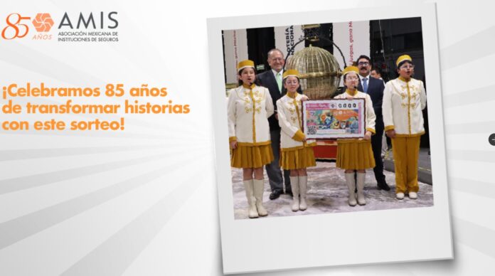 AMIS celebra más de ocho décadas con billete alusivo para sorteo con LOTENAL