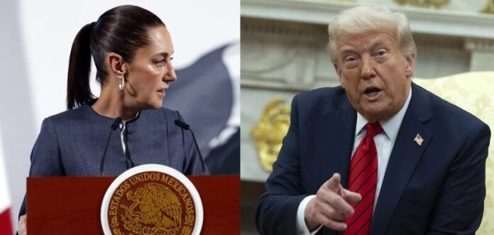 Sheinbaum informó este lunes que México está en conversaciones con Estados Unidos para obtener una exención de los nuevos aranceles impuestos por el presidente Donald Trump a los vehículos pesados. Sheinbaum informó este lunes que México está en conversaciones con Estados Unidos para obtener una exención de los nuevos aranceles impuestos por el presidente Donald Trump a los vehículos pesados.