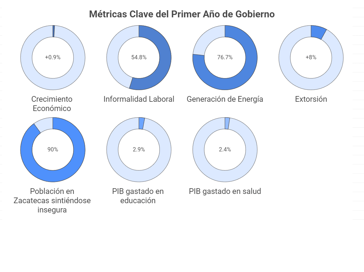 Primer informe de gobierno, ¿cómo vamos? Metricas