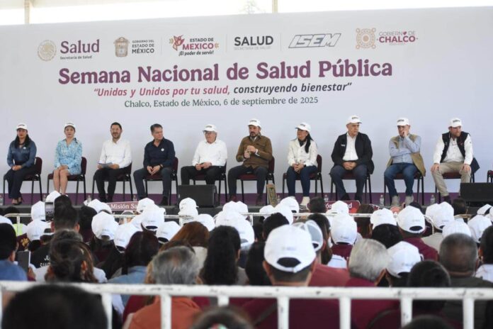 SALUD-20250906-Semana-Nacional-de-salud-publica-evento Semana Nacional de Salud Pública 2025. Chalco, Estado de México, 6 de septiembre de 2025