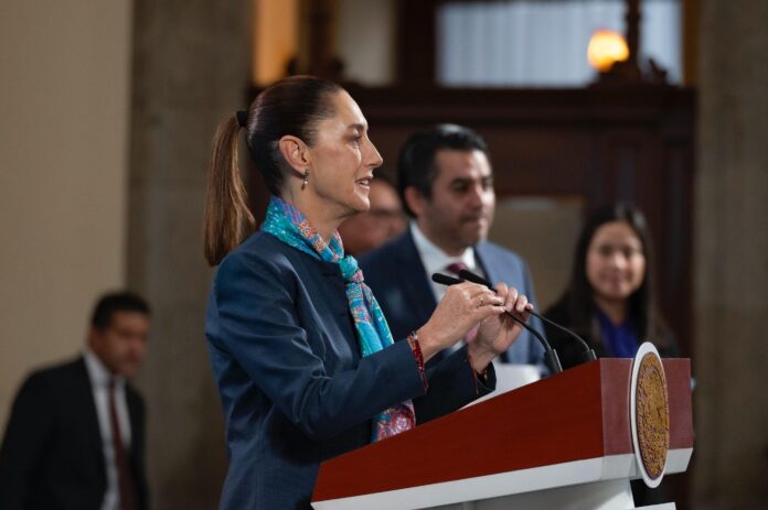 Sheinbaum subrayó que la cooperación con Estados Unidos se basa en cuatro principios fundamentales: reciprocidad, respeto a la soberanía e integridad territorial, Sheinbaum subrayó que la cooperación con Estados Unidos se basa en cuatro principios fundamentales: reciprocidad, respeto a la soberanía e integridad territorial,