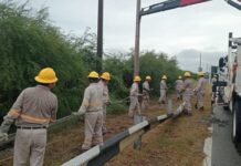 CFE restablece 95.4% del suministro eléctrico en Querétaro, Veracruz, Hidalgo, Puebla