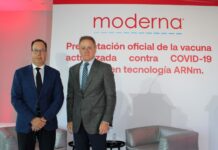 Funcionarios de moderna informan de vacunación de invierno