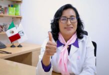Conoce campaña “Tu Vida en Tus Manos” para promover autoexploración y chequeos contra el cáncer de mama entre trabajadoras del IMSS doctora Ruth Martínez Martínez, Coordinadora de Programas Médicos de la División de Promoción a la Salud de la Dirección de Prestaciones Médicas (DPM)