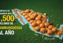 EN MÉXICO SE CONSUMEN MÁS MILLONES DE HAMBURGUESAS AL AÑO.