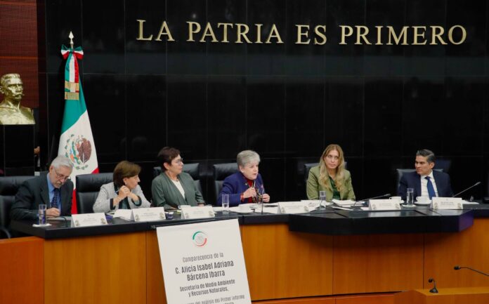 Comparece ante comisión del Senado la secretaria de Medio Ambiente y Recursos Naturales