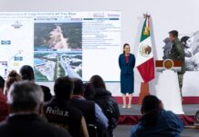 La presidenta Sheinbaum presentó el informe de avance del proyecto nacional de trenes de pasajeros, una de las obras insignia de su admin....