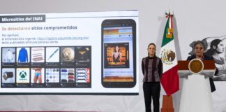 La secretaria Raquel Buenrostro reveló este viernes hallazgos críticos en la plataforma del INAI, que incluían portales inseguros con virus